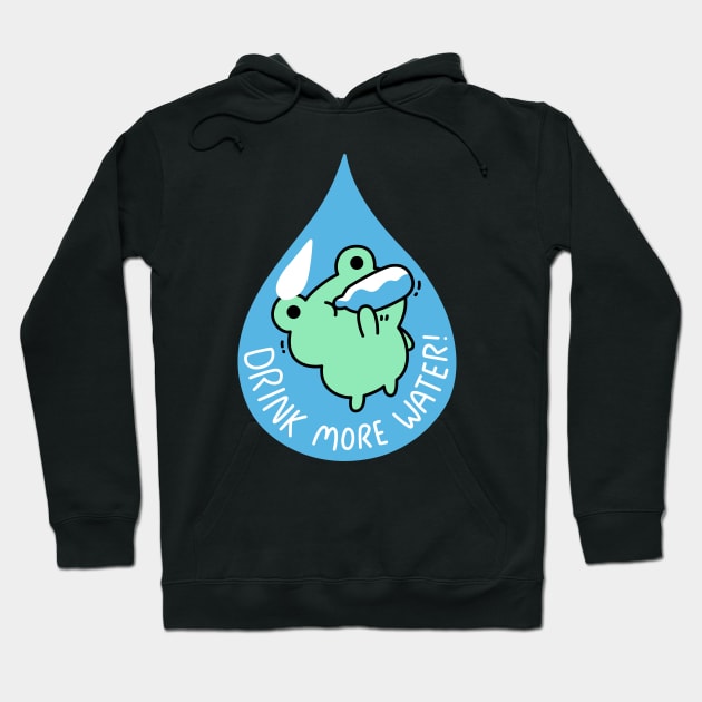 Drink more water - Froggy Hoodie by Robot Dance Battle